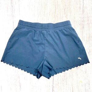 Women’s Joy Lab Pull‎ On High Rise Running Shorts Small Blue Elastic & Tie Waist